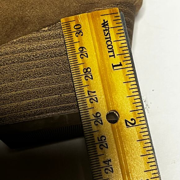 Universal Thread Women's Western Boots Tan Brown Faux Suede Leather Size 8.5 - Picture 5 of 16